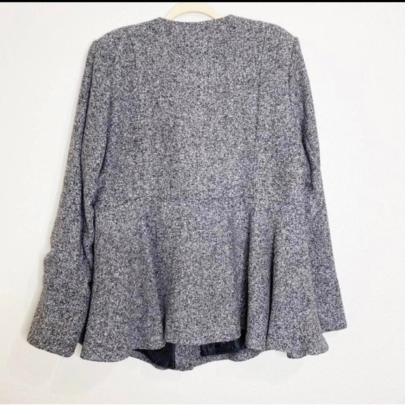 NEW torrid zip up gray blazer sz plus 0 - Picture 4 of 6